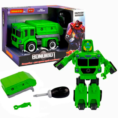 Игрушка Трансформер-конструктор Bondibot мусоровоз Bondibon ВВ5257 1